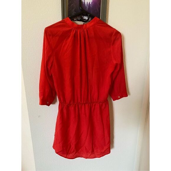 Aqua S red button up tunic - Picture 3 of 3